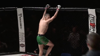 Amateur MMA Fighter Somehow Injures Both Of His Legs Celebrating His Knockout Win